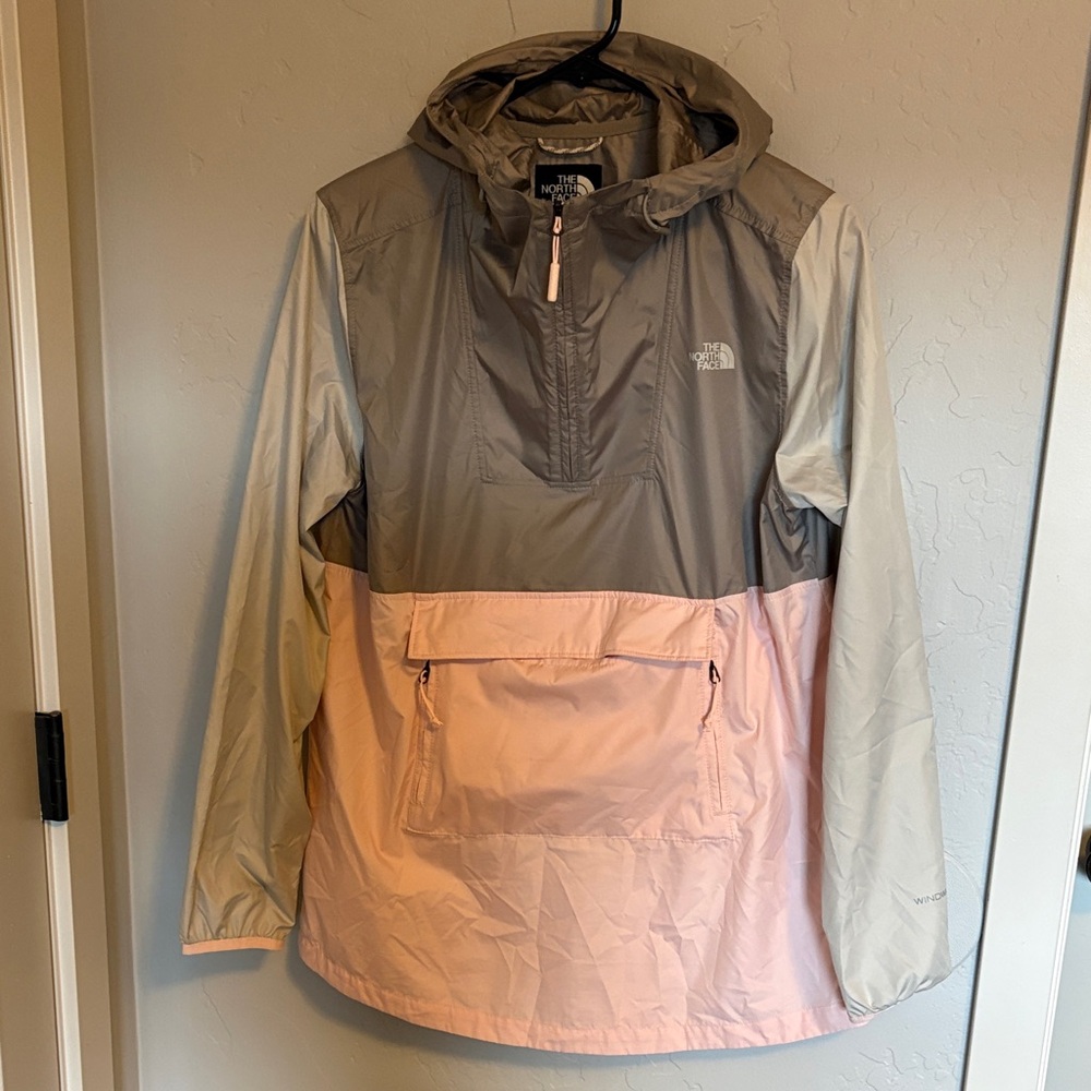 The North Face Two-Tone Gray and Pink Packable Jacket